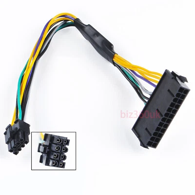 ATX 24 Pin to 8 Pin Power Supply Connector Cable For DELL OptiPlex PC Computers  - Image 1 of 4