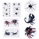 20 Sheets Spider Stickers Halloween Decoration Face Lasting