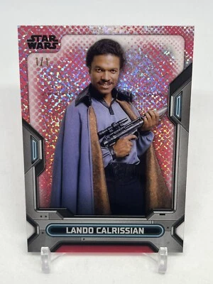 2023 TOPPS HIGH TEK STAR WARS NYCC EXCLUSIVE 1/1 SUPER LANDO CALRISSIAN - Image 1 of 3