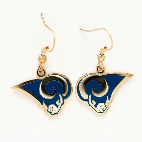 NFL LOS ANGELES RAMS EARRINGS DANGLE NEW Cover