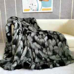 Luxury Faux Fur Blanket Bed Linen Warm Throw Blankets Sofa Bed Cover Decor