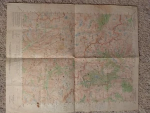 USGS 1948 Topographical Map Print - MT GODDARD (KINGS CANYON & INYO) Quad 17x21 - Picture 1 of 2