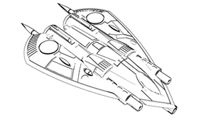 Vulcan VLC-5N | Caza aeroespacial escala 1:265 CGL | Miniatura Battletech - Imagen 1 de 1