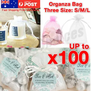 Organza Bag Sheer Bags Jewellery Wedding Candy Packaging Beads Gift 50/30/20/10 - Picture 1 of 14