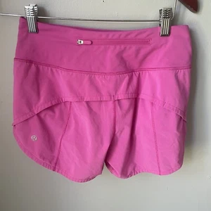 Lululemon Speed Up Short Women's Size 2 Pink Lined Full Length 10 In - Picture 1 of 8