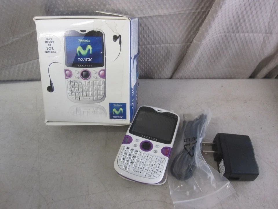 Vintage Alcatel OT-802A Movistar 2GB GSM Quadband Full QWERTY Phone - Open Box - Image 1 of 4