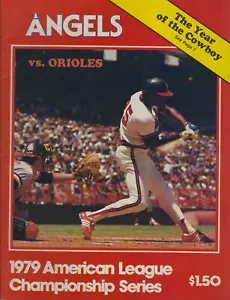 1979 California Angels ALCS Division Series Program/Scorecard Baltimore Orioles - Picture 1 of 2