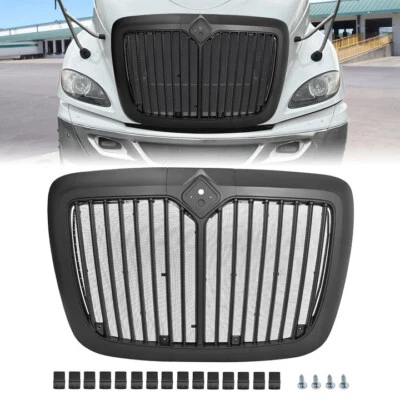 For International Harvester ProStar 08-18 Matte Black Front Grille w/Bug Screen - Image 1 of 4