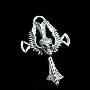 12 piezas Ganchos de cortina de ducha Dije Cráneo gótico Colgante para hombre Joyería Cruz gótica - Imagen 1 de 9