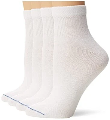 Dr. Scholl's Women's 4 Pack Diabetic & Circulatory Non-Binding Ankle Socks White - Image 1 of 3