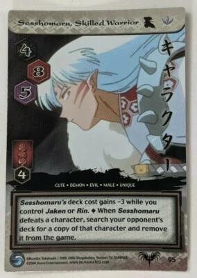 Sesshomaru Skilled Warrior Inuyasha TCG 95 Foil Rare TouSou Card CCG 1st Edition - Image 1 of 2