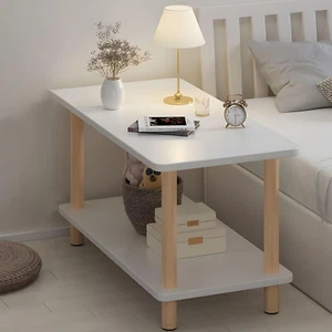 Tavolino Con 2 Animali, in Legno, Comodini Con Mensola, 60 X 30 X 53 Cm, Moderno - Foto 1 di 12