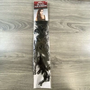 Gothic Romance Hair Extension Black Feather Halloween Dress Up Costume Cosplay - Picture 1 of 6