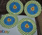 Nwot Holiday Home S/4 Chic Egg  Flower Salad Plate 8" Handpainted Easter Summer