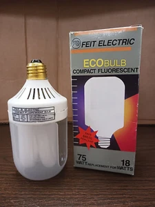 Feit Electric EcoBulb Compact Fluorescent 75Watt Bulb **NEW IN BOX** - Picture 1 of 9