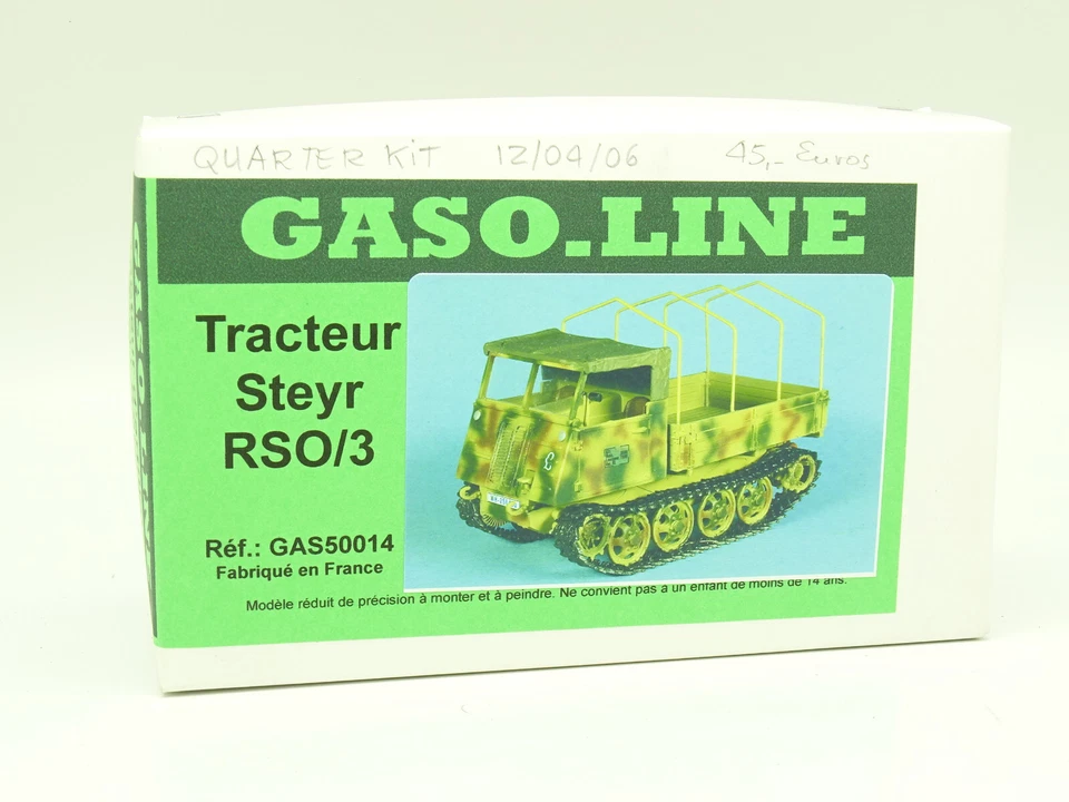 Gaso Line Kit 1/48 Militare Esercito - Trattore Steyr RSO/3 - Immagine 1 di 1