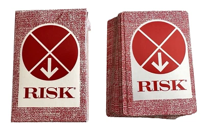 Juego de cartas de repuesto de juego de mesa Parker Brothers Risk Continental 1959 vintage Foto 1 de 4