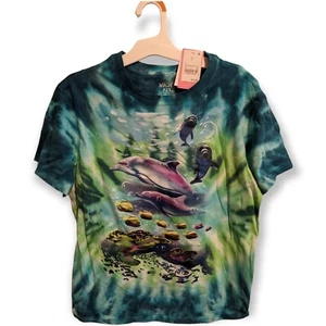 Ocean Life T-Shirt Short Sleeve Tie Dye Tee Mighty Fine Small NEW WITH TAGS  - Picture 1 of 2