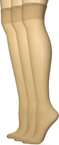 Berkshire Womens 3-Pack Queen Size All Day Sheer Knee High with Reinforced Toe - Picture 1 of 12
