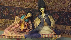 Beautiful Antique Korean Wedding Dolls  - Picture 1 of 7
