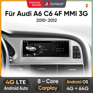 Radio de coche multimedia 8,8" para Audi A6 C6 4F MMI 3G 2010-2012 Android Carplay - Imagen 1 de 9