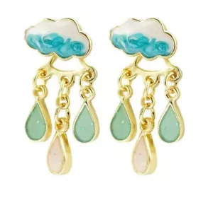 Cloud Raindrop Earrings For Women, Cute Dangle Earrings, Creative Jewelry Gift - Picture 1 of 7