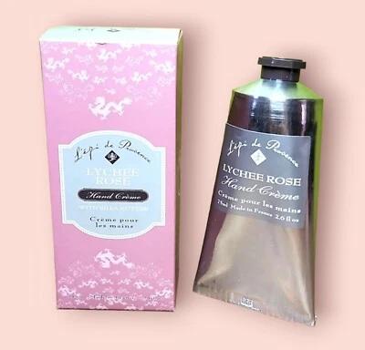 Crema de manos francesa de lichi rosa con manteca de karité de L’epi de Provence 2,6 fl oz Foto 1 de 4