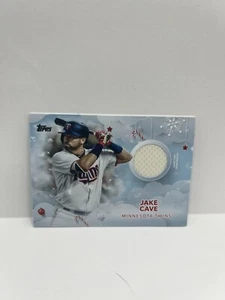 2020 Topps Holiday WalMart Mega Box Relics Jake Cave #WHR-JC - Picture 1 of 2