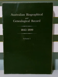 Australian Biographical And Genealogical Record 1842-1899 Vol. 1 - Picture 1 of 3