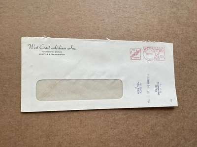 Cubierta temática del medidor de US Airlines (19) + 1955 West Coast Airlines + anuncio de revestimiento escénico Foto 1 de 3