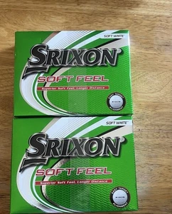 Srixon Soft Feel Golf Balls - 1 Dozen Long Distance Soft White Balls - Picture 1 of 1
