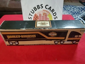 Harley Davidson Tractor Trailer Locking Coin Bank 1:64 Die Cast Metal NEW NIB - Picture 1 of 2