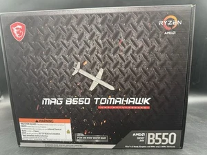 NEW MSI MAG B550 TOMAHAWK AMD Ryzen Socket AM4 ATX Gaming Motherboard DDR4 - Picture 1 of 3