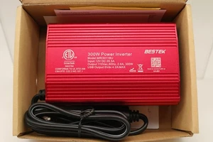 BESTEK 300W Power Inverter DC 12V to 110V AC Car Inverter with 4.2A Dual USB Car - Picture 1 of 8