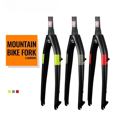 Mountain Bike Carbon Hard Fork Disc Brake Quick Release Rigid Fork 26/27.5/29in - Image 1 of 4