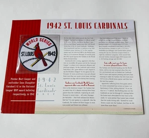 Toppa manica St. Louis Cardinals 1942 World Series MLB Campioni di baseball Campioni - Foto 1 di 6
