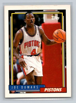 1992-93 Topps #347 Joe Dumars Detroit Pistons Basketball Card - Image 1 of 2