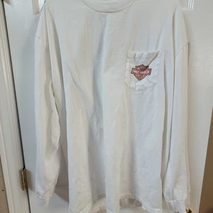 Camiseta De Colección Harley Davidson LS Blanca Para Hombre Talla XXL 2XL Bayside Portsmouth VA EE. UU. - Imagen 1 de 6