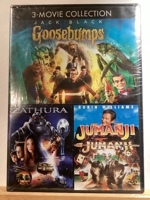 Jumanji (1995) Zathura (2005) Goosebumps (2015) 3-Movie Collection DVD - Image 1 of 2