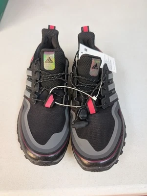 Adidas Ultra Boost Women's Size 5  Black Burgundy Running Shoes - Image 1 of 4