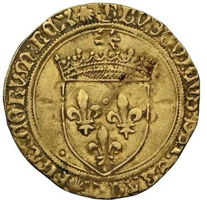 GOLD NGC AU. FRANCE King Louis XII 1498-1515 AD, Ecu Ecu’Or Fr-323 Medieval Coin - Picture 1 of 7