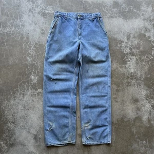 Jeans de mezclilla para carpintero Oshkosh True Vintage años 60’s 70’s garra cremallera 30x29 - Imagen 1 de 15