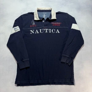 Nautica Heritage Long Sleeve Rugby Polo Shirt Men's XXL Sailing Nautical Preppy - Picture 1 of 8