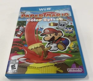 Paper Mario Color Splash CIB (Nintendo Wii U, 2016) - Sauber - Getestet - Original - Bild 1 von 5