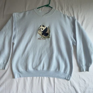 Felpa panda gigante sabbia galt vintage blu polvere grande - Foto 1 di 5