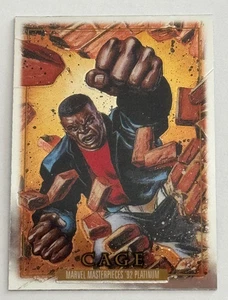 2024 Upper Deck Marvel Masterpieces '92 Platinum Card #17 Cage - Picture 1 of 2