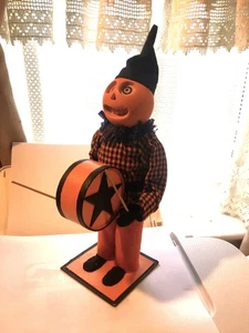 Vintage 1999 Casey Mack Bethany Lowe Halloween Kürbis Mann Süßigkeiten Behälter 12 Zoll - Bild 1 von 7