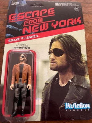 Nuevo en Paquete Funko ReAction Escape From New York Snake Plissken Figura de Acción Versión 1 Foto 1 de 2