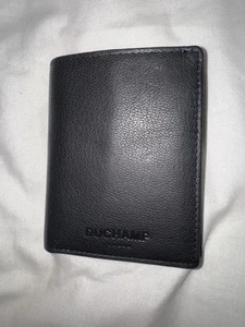 Cartera de cuero negra Duchamp, diseño cachemir interior (rara) - Imagen 1 de 5