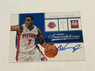 2012-13 Donruss Elite Brandon Knight Rookie Inscriptions Acetate Auto E1 - Image 1 of 2